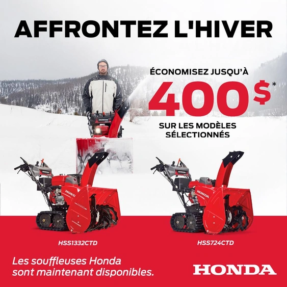 Affrontez l'hiver - Souffleuses alt