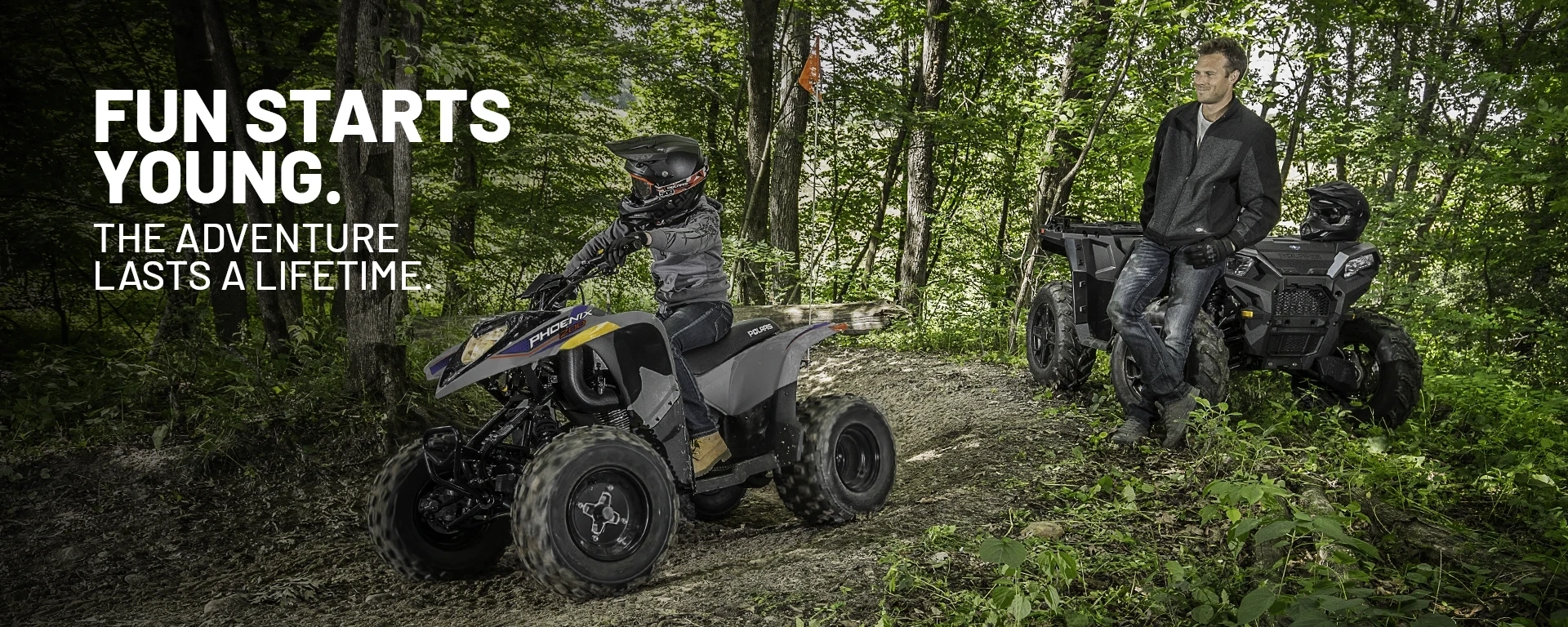 Fun starts young. The adventurelasts a lifetime. alt