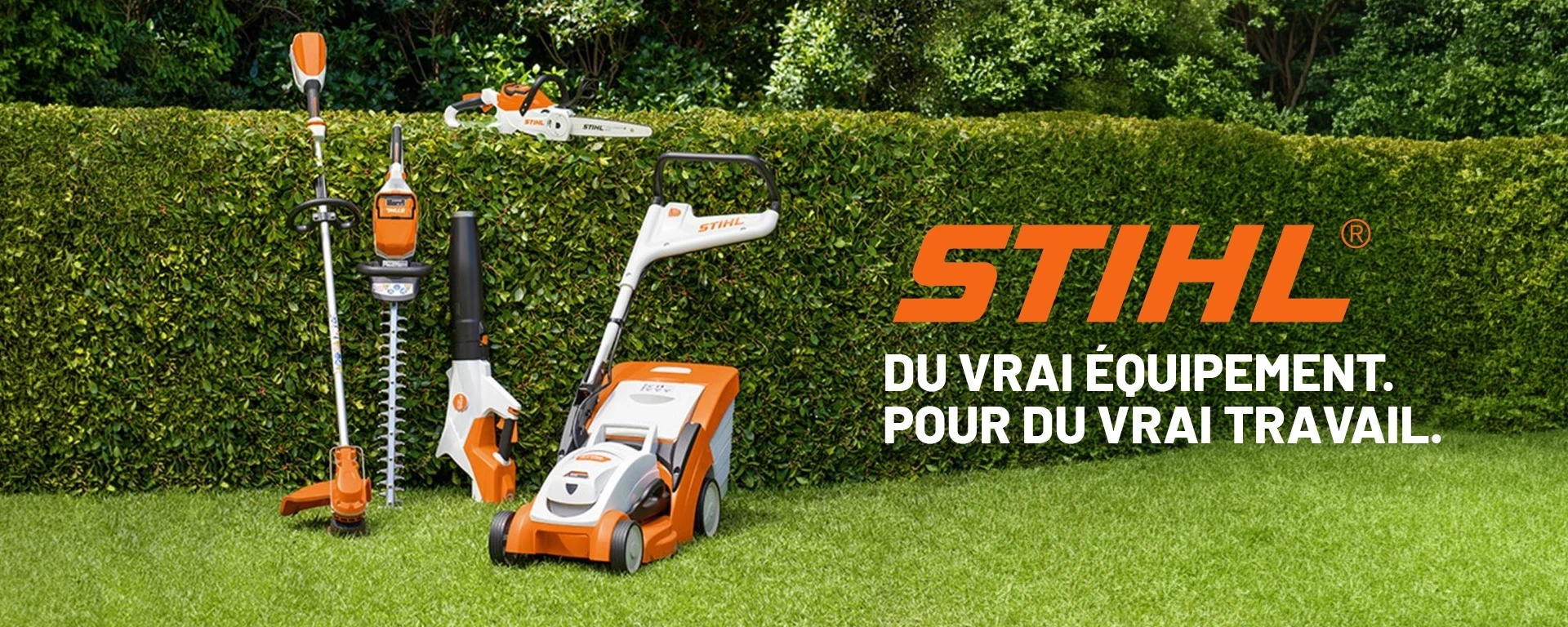 Du vrai équipement. Pour du vrai travail. alt
