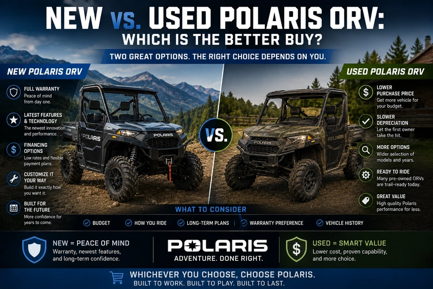 New vs Used Polaris ORV: Which Is Better? alt