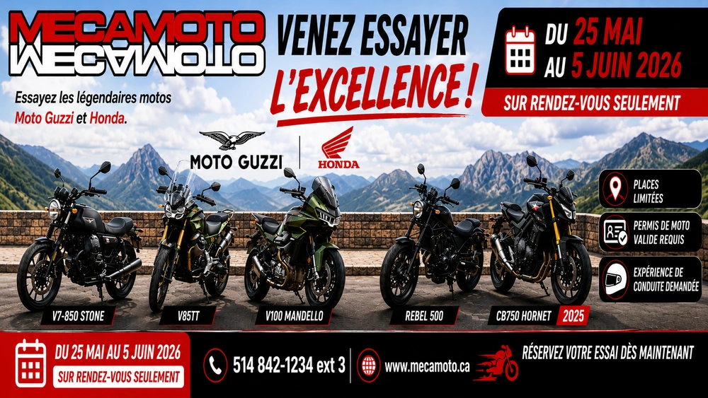 ESSAIS ROUTIERS MOTO GUZZI & HONDA CHEZ MECAMOTO alt