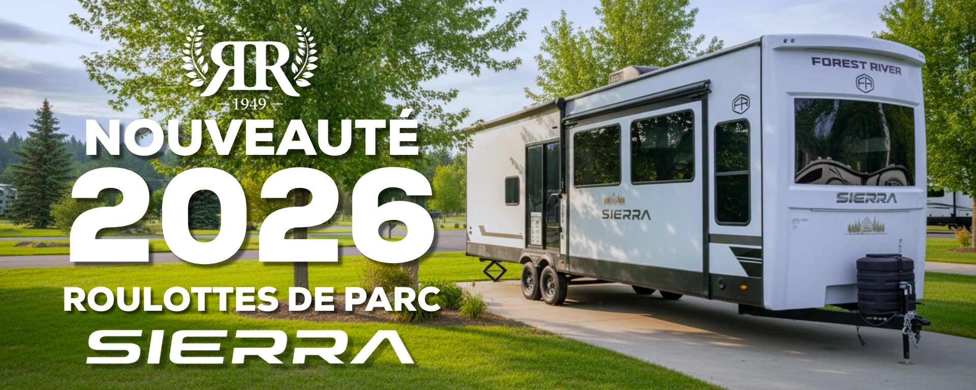 Nouveauté 2026 - Roulottes de parc Sierra alt