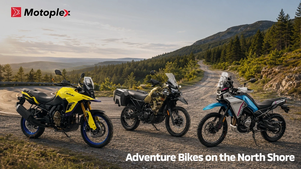Adventure Bikes on the North Shore | KLR 650, Ibex 450 & V-Strom 800 alt