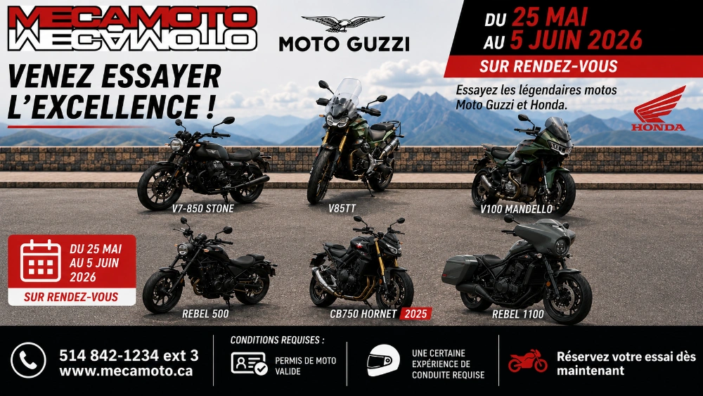 ESSAIS ROUTIERS MOTO GUZZI & HONDA CHEZ MECAMOTO alt