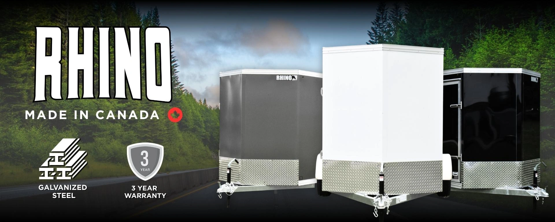 Rhino Galvanized Enclosed Cargo Trailer alt