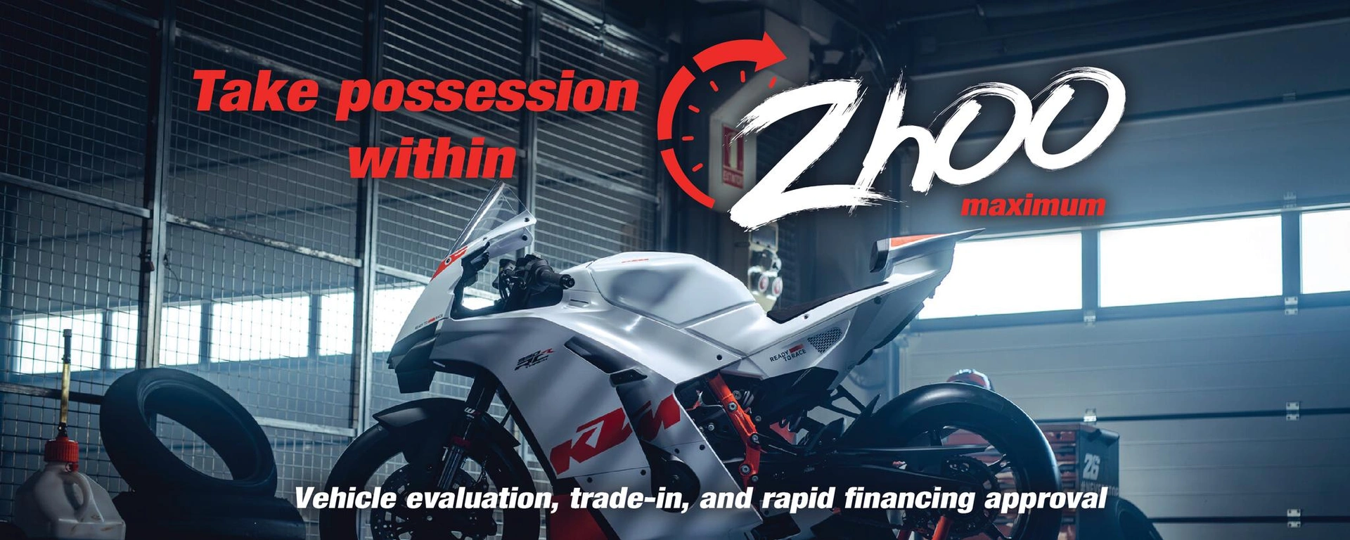 Take possession in maximum 2h00 alt