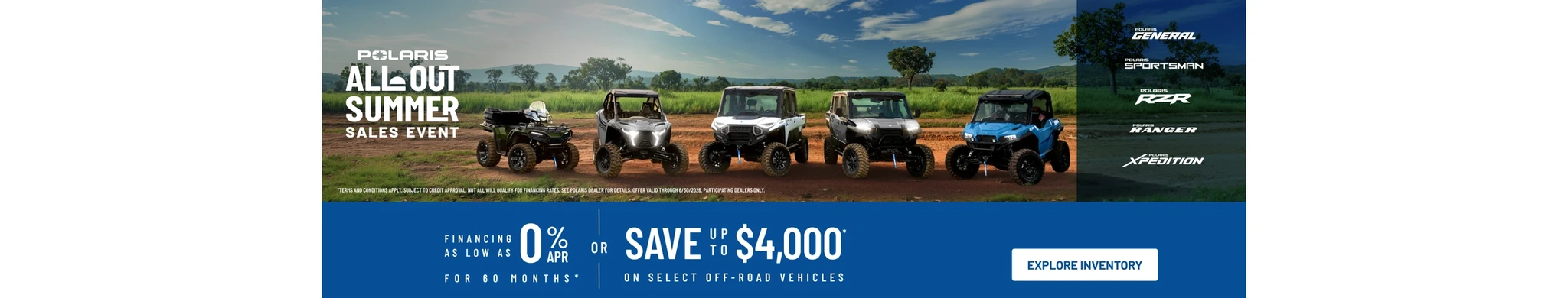 Polaris UTVs and ATVs on sale up to $4000 Off Select 2026 Off-Road Vehicles