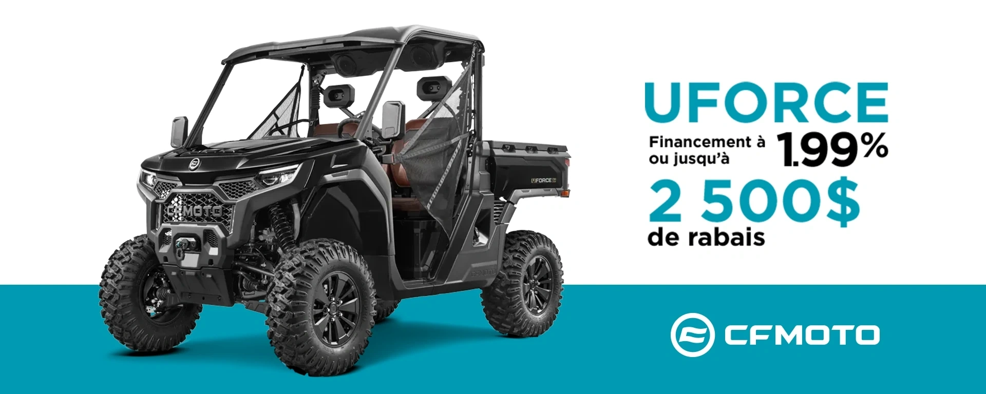 CFMOTO - UFORCE - Financement à 1,99% ou Jusqu'à 2 500 $ de rabais alt