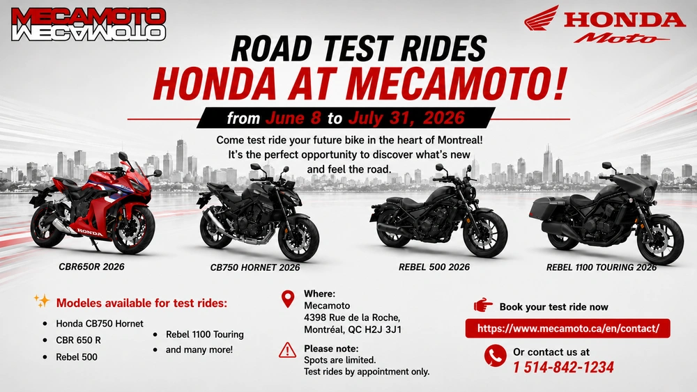 Come experience excellence on two wheels at MECAMOTO! alt
