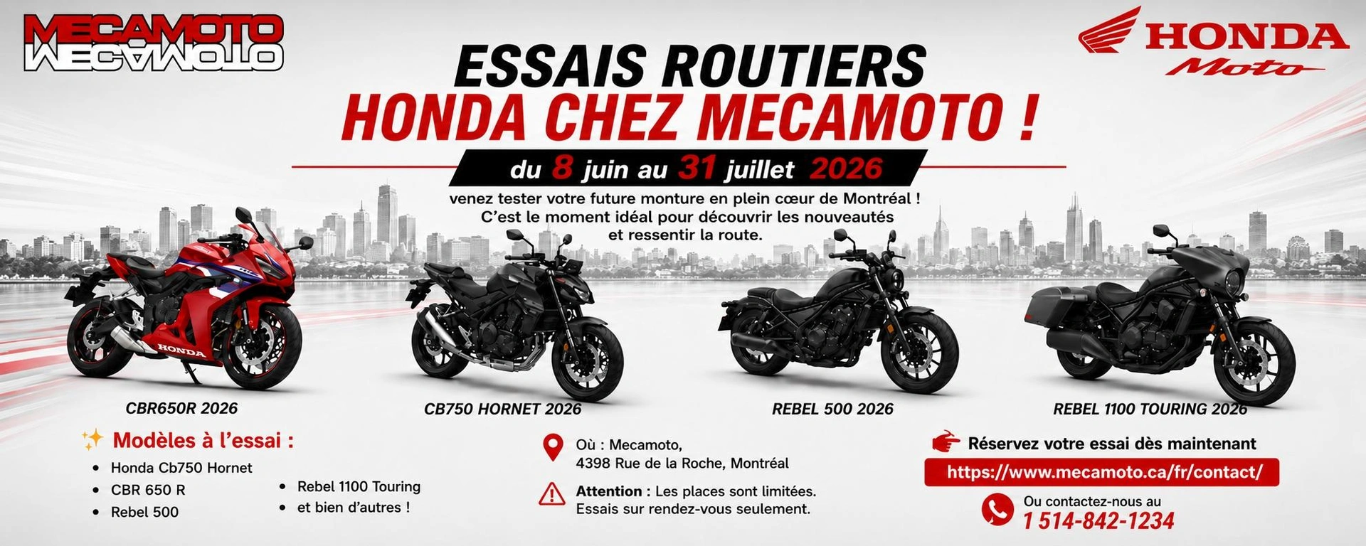 Venez essayer l’excellence sur deux roues chez MECAMOTO !    sur rendez-vous seulement alt