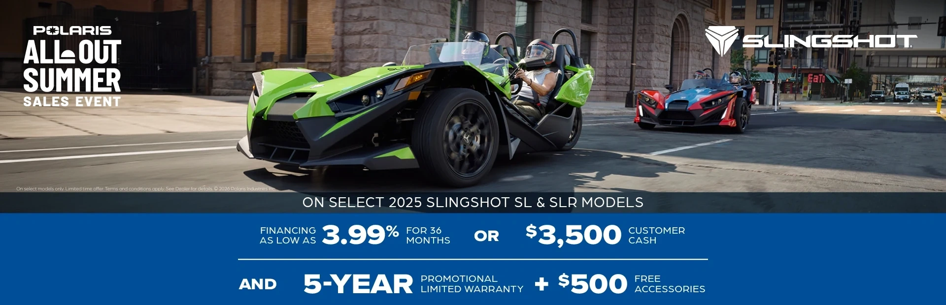 All Out Summer - 2025 Slingshot SL & SLR Models alt