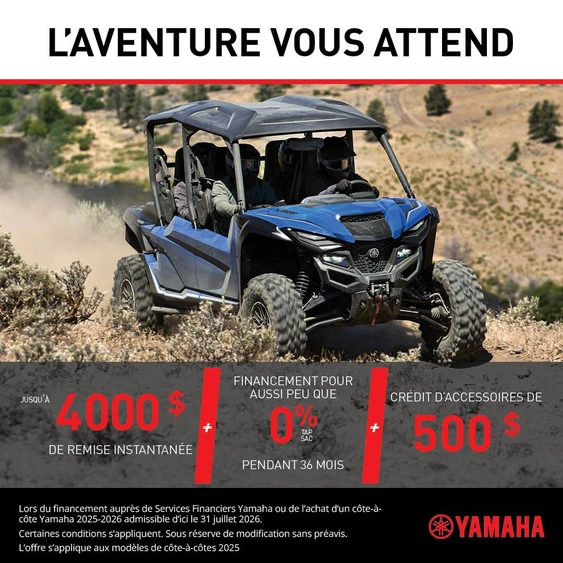 L'aventure vous attends pour les Côtes-à-Côtes Yamaha alt