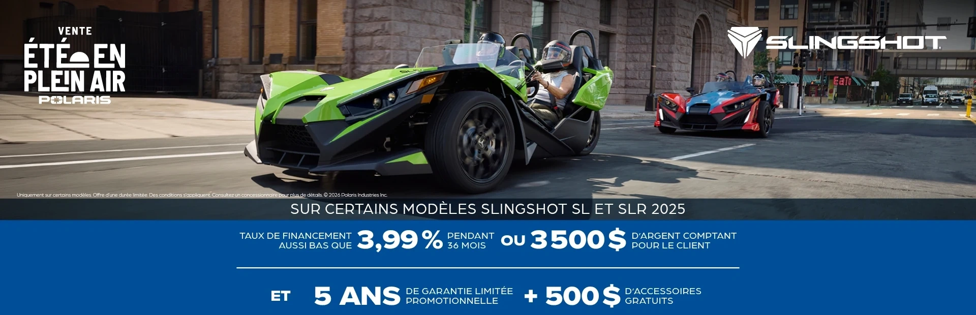 Promo All Out Summer - Modèles Slingshot SL & SLR 2025 alt