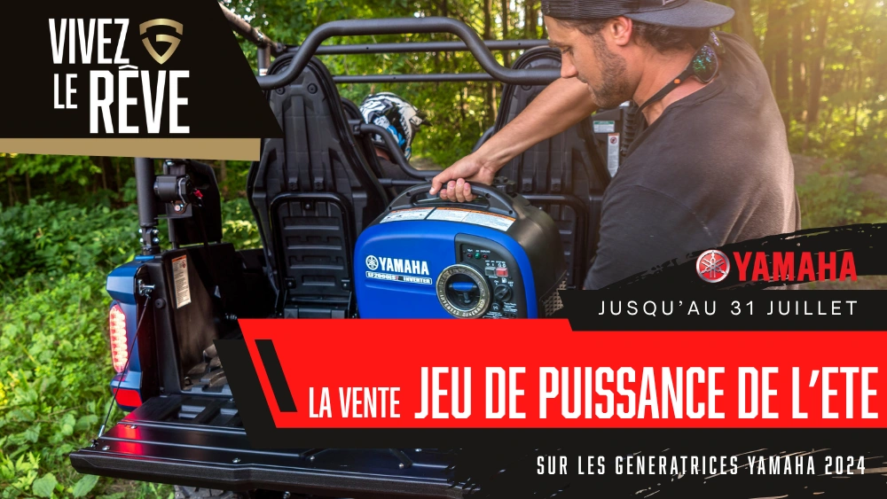 La vente JEU DE PUISSANCE DE L'ÉTÉ - Génératrices Yamaha alt