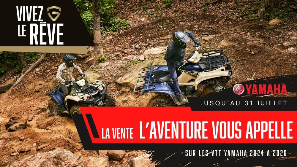 La vente L'AVENTURE VOUS APPELLE- VTT Yamaha alt