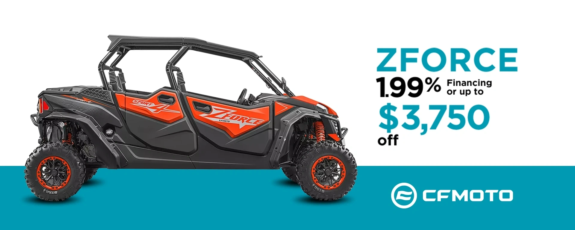 CFMOTO - ZFORCE - 1,99% Financing or Up to $3,750 OFF alt