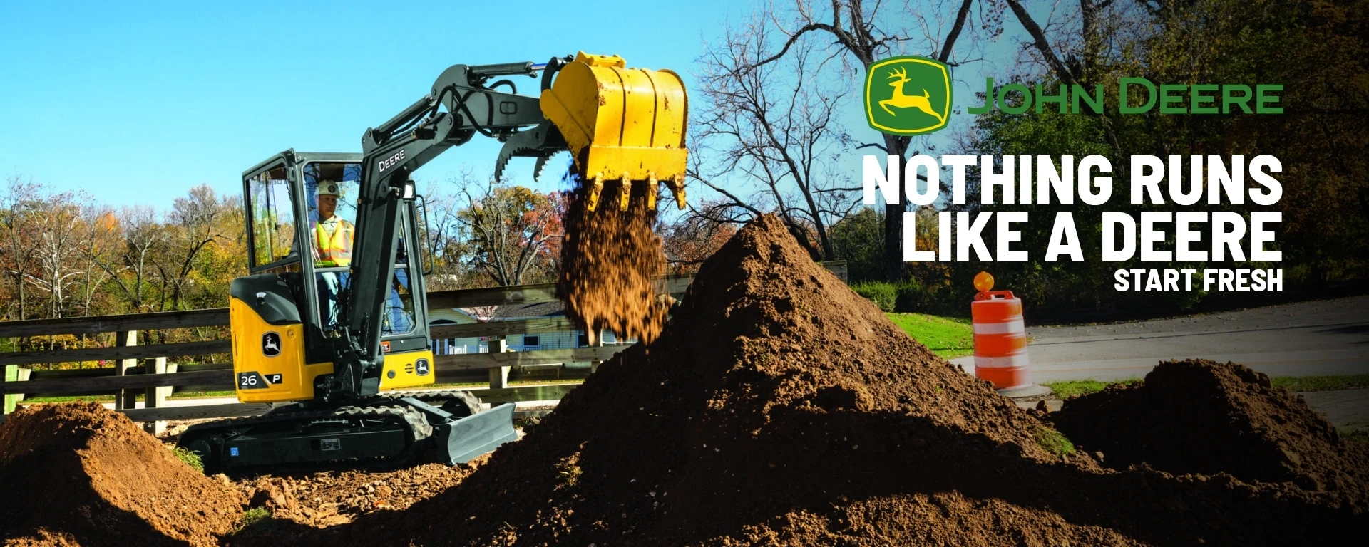 Nothing Runs like a Deere. Start Fresh. alt