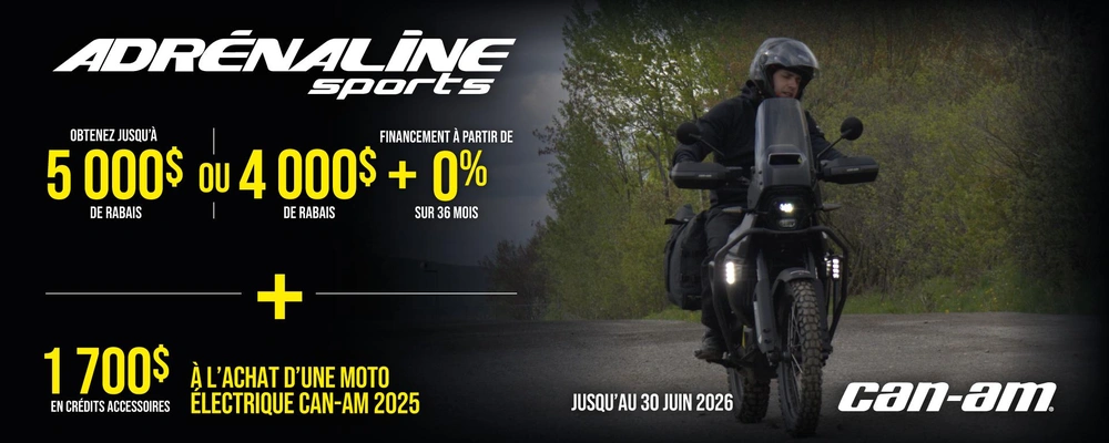 Promo Can-Am 2 roues alt