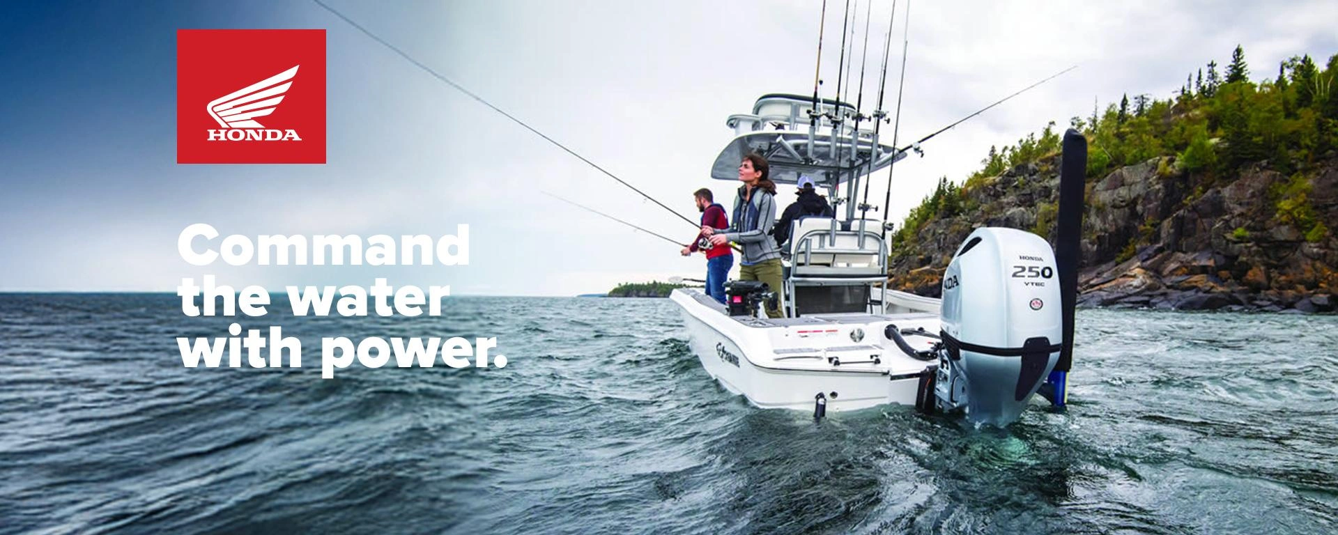 Command the water with power. alt