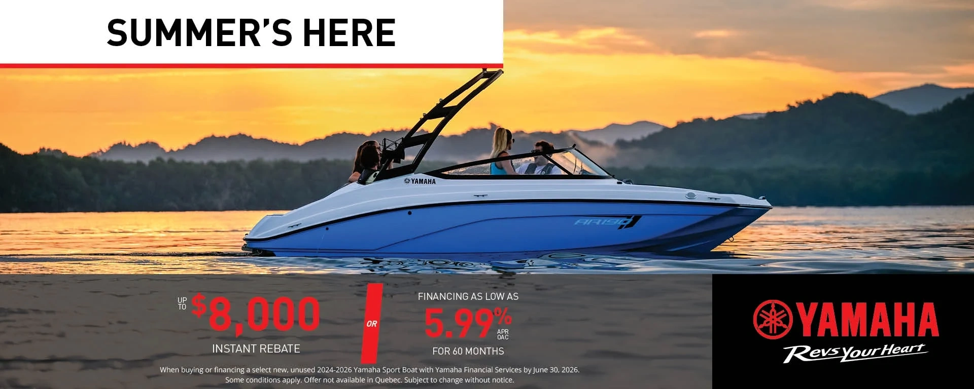 Summer's Here Sales Event - Boats alt