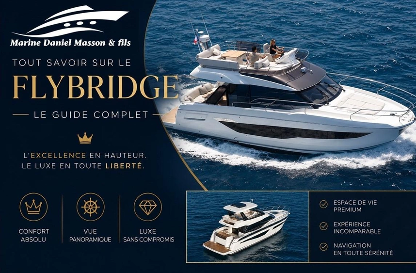 Tout savoir sur le FLYBRIDGE : le guide du yacht de luxe au Québec alt