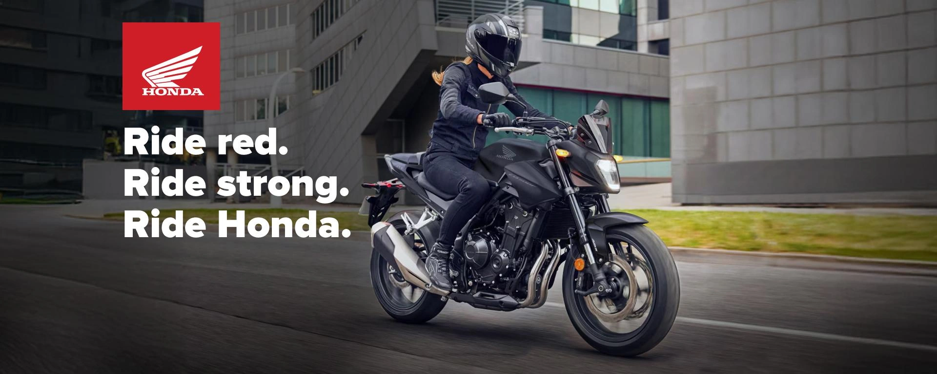 Ride red. Ride strong. Ride Honda. alt