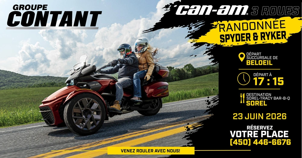 RANDONNÉE CAN-AM SPYDER & RYKER : UNE SOIRÉE SUR LA ROUTE ENTRE PASSIONNÉS alt