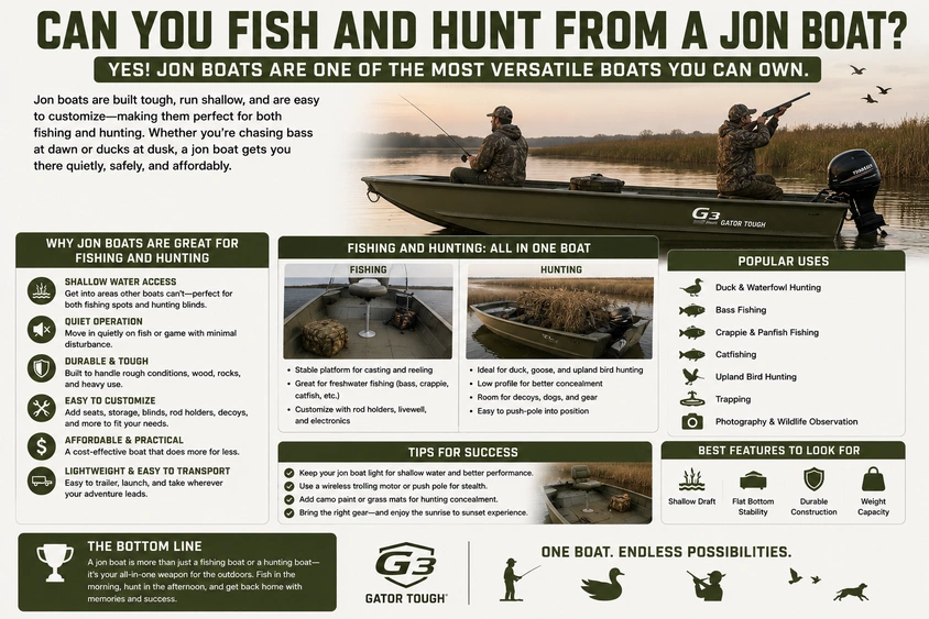Can You Fish and Hunt from a Jon Boat? alt