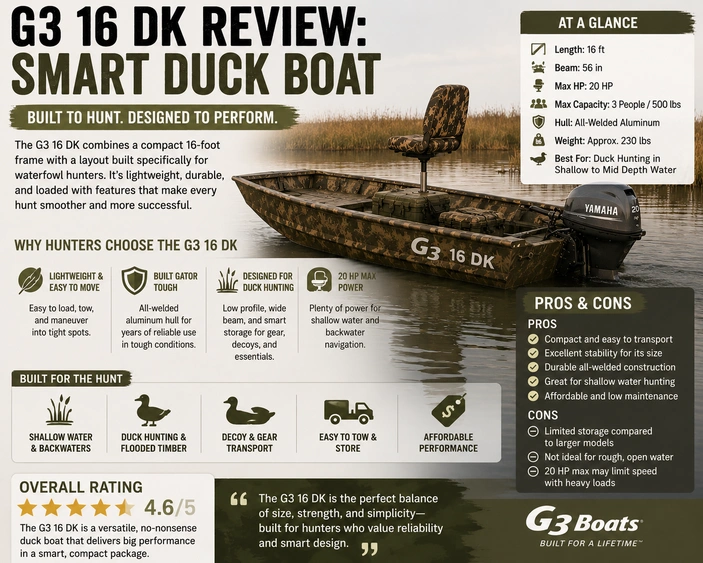 G3 16 DK Review: Smart Duck Boat alt