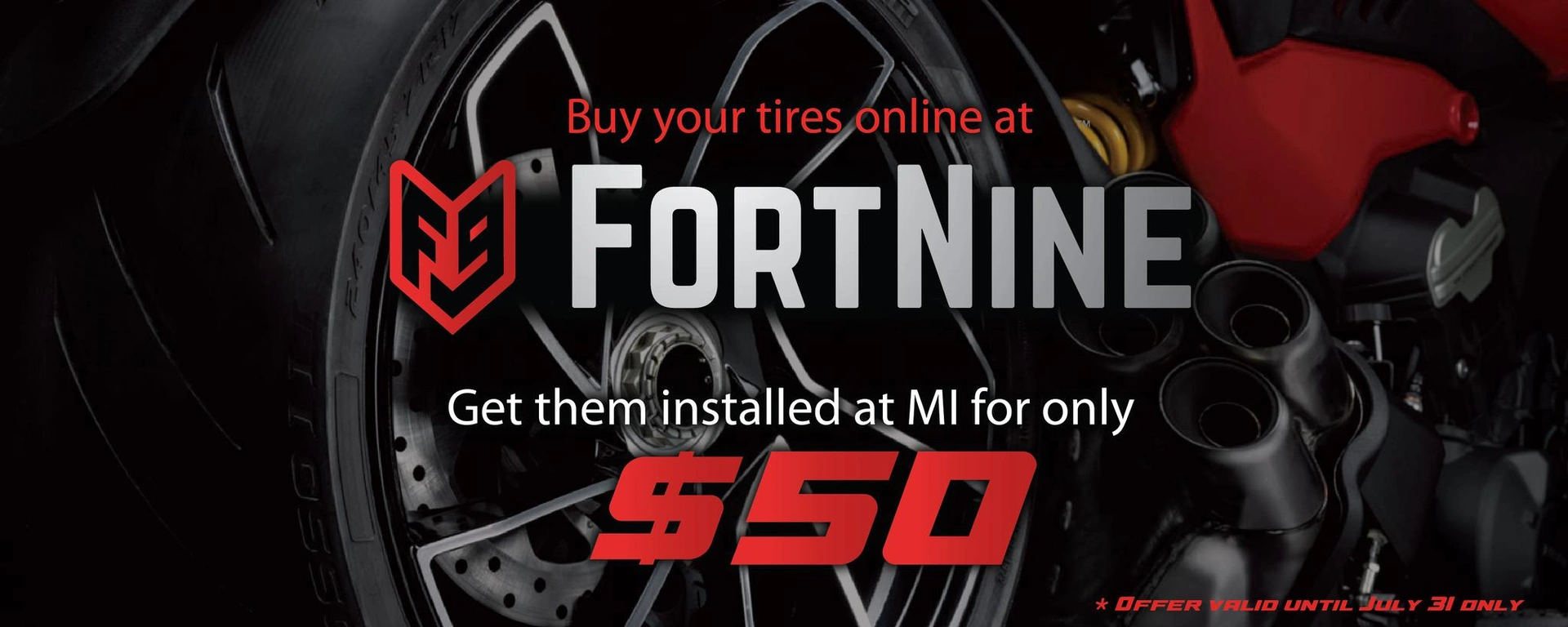 Tires FortNine and $50 service alt