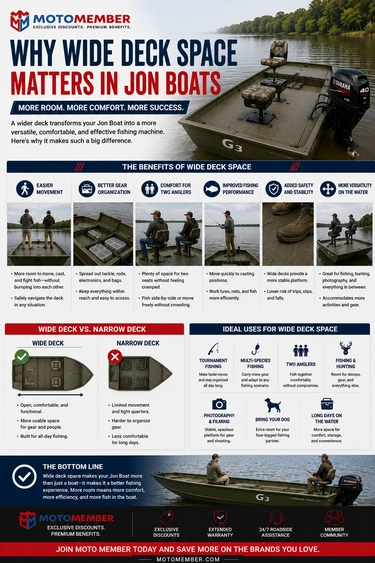 Why Wide Deck Space Matters in Jon Boats alt