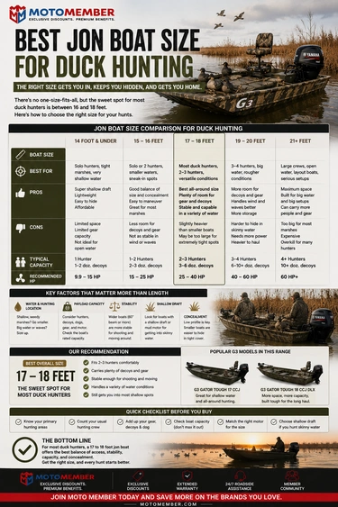 Best Jon Boat Size for Duck Hunting alt