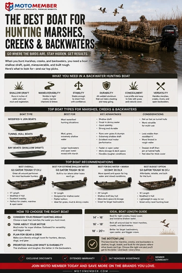 Best Boat for Hunting Marshes, Creeks, and Backwaters alt