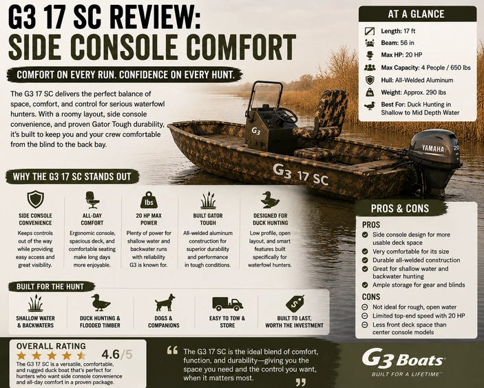 G3 17 SC Review: Side Console Comfort alt