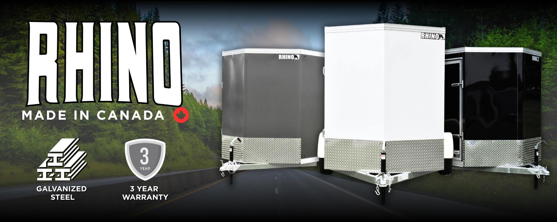 Rhino Galvanized Enclosed Cargo Trailer alt