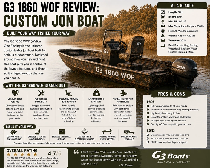 G3 1860 WOF Review: Custom Jon Boat alt