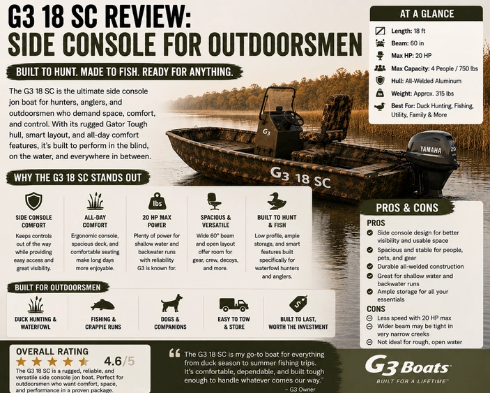 G3 18 SC Review: Side Console for Outdoorsmen alt