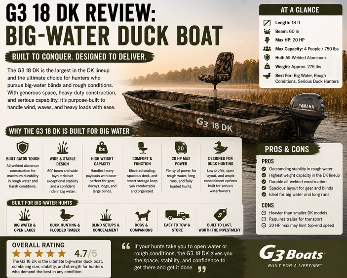 G3 18 DK Review: Big-Water Duck Boat alt