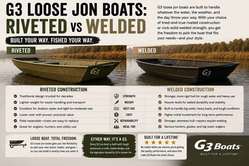 G3 Loose Jon Boats: Riveted vs Welded alt