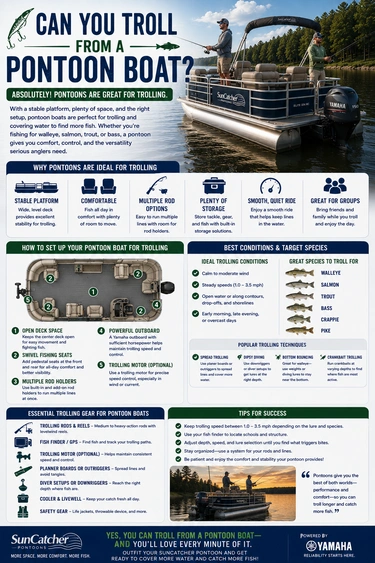 Can You Troll from a Pontoon Boat? alt