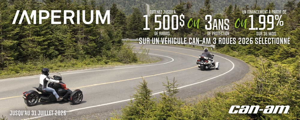 Promo Can-Am 3 roues alt
