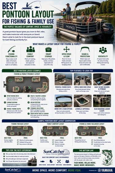 Best Pontoon Layout for Fishing & Family Use alt