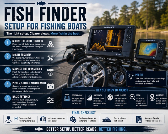 all about fish finders Fish Finder Setup for Fishing Boats