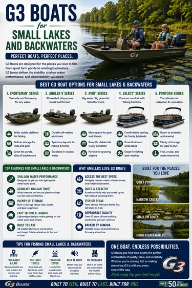 G3 Boats for Small Lakes and Backwaters alt