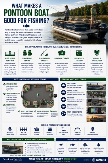 What Makes a Pontoon Boat Good for Fishing? alt