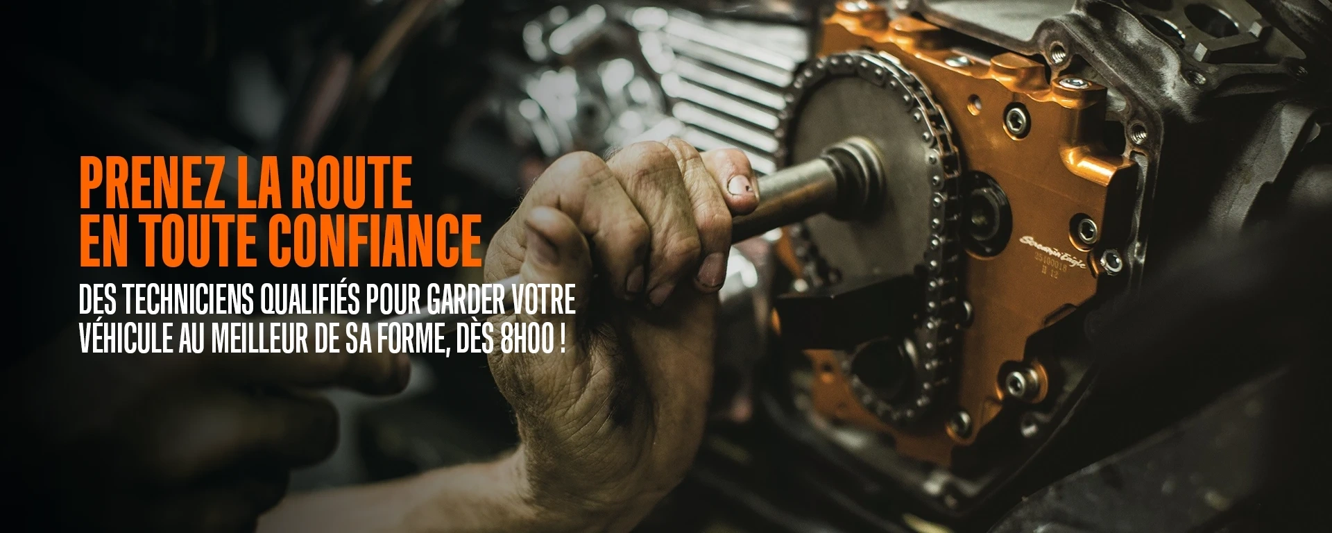 Prenez la route en toute confiance - Des techniciens qualifiés pour garder votre véhicule au meilleur de sa forme, dès 8h00 ! alt