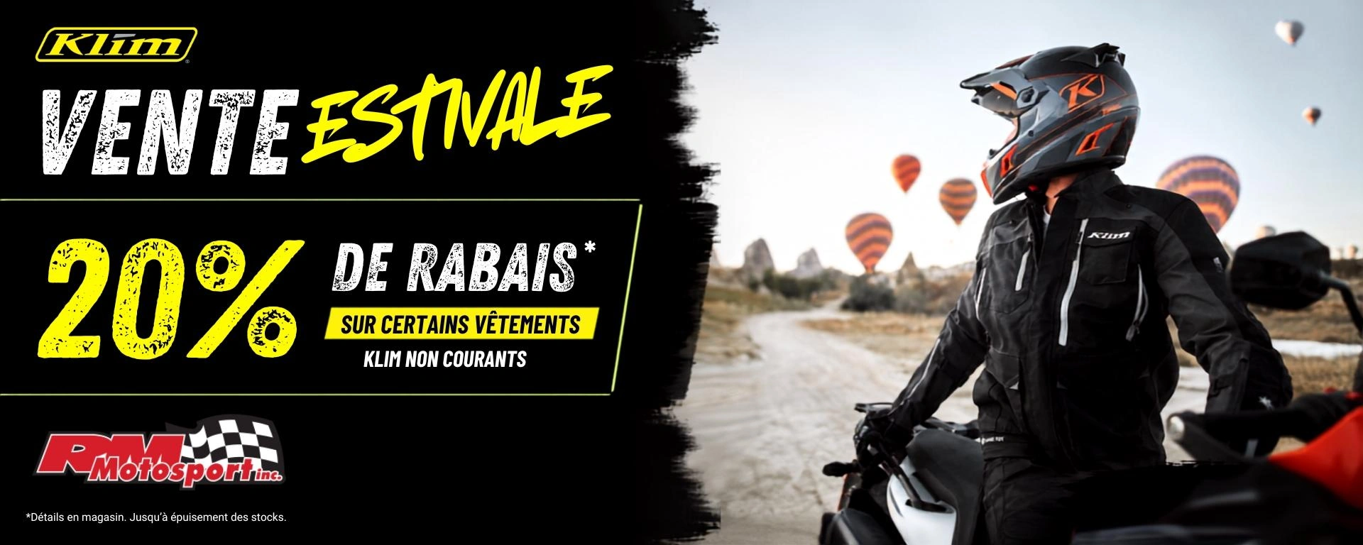 Promotion vêtements KLIM | 20 % de rabais alt