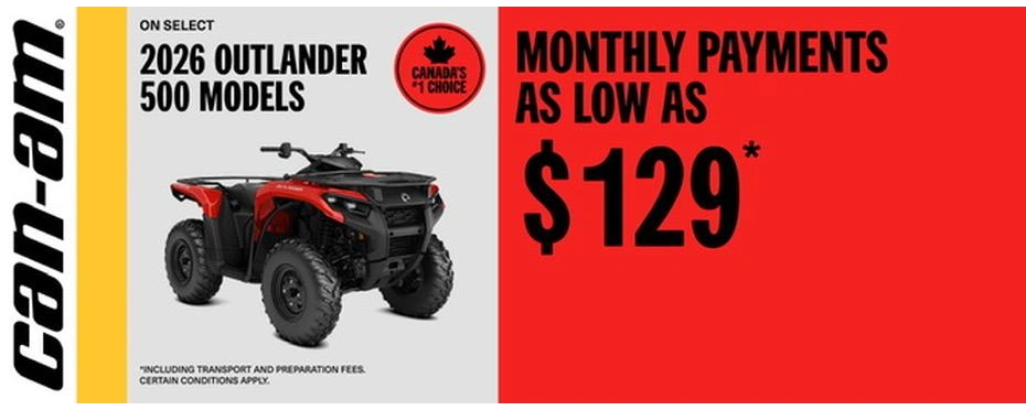 Can-Am ATV Promo Ends July 31, 2026 alt