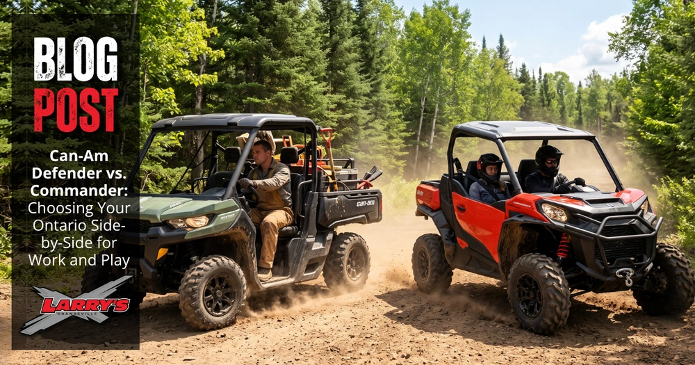 Can-Am Defender vs. Commander: Choosing Your Ontario Side-by-Side for Work and Play alt