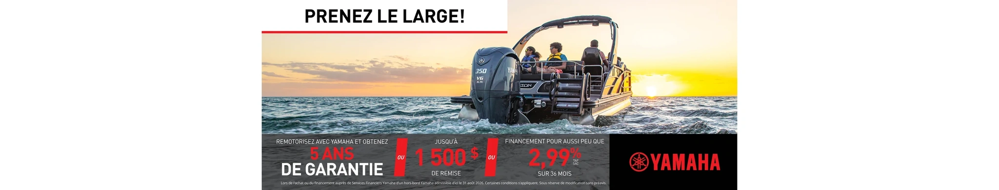 La vente Prenez le large — Moteur hors-bord (Repower)